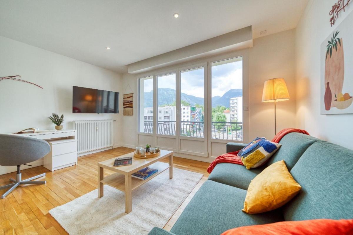 Le Joli Stade, Appartement Avec Magnifique Vue, Grenoble, Rhone Alpes Exteriör bild